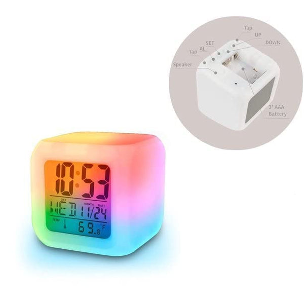 Digital led alarm clock - 7 COLOR CLOCK