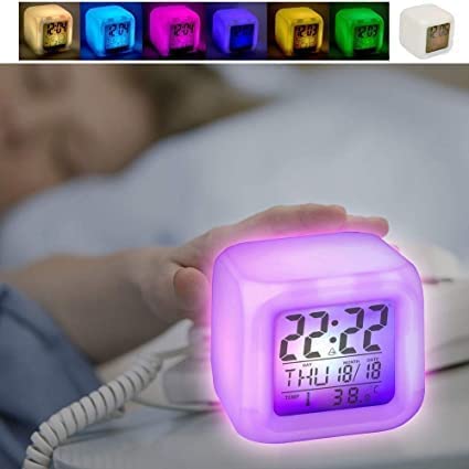 Digital led alarm clock - 7 COLOR CLOCK