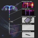 Solar Jellyfish Light, Solar Garden Light Outdoor Jellyfish Shape Solar Yard Lights Decorative (4 piece)