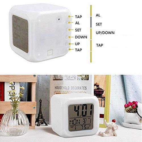 Digital Alarm  - Automatic 7 colour changing clock
