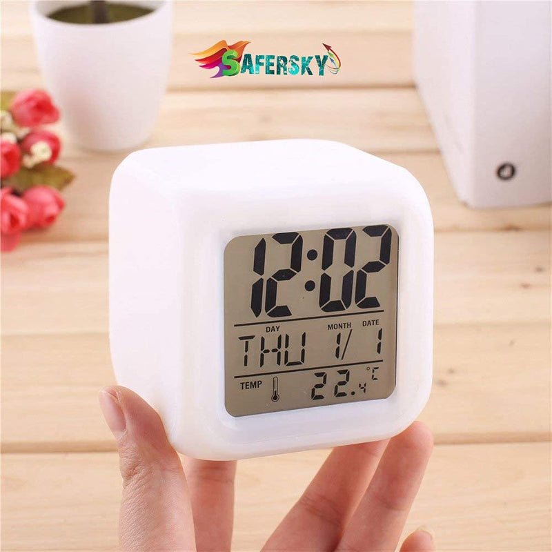 Digital Alarm  - Automatic 7 colour changing clock