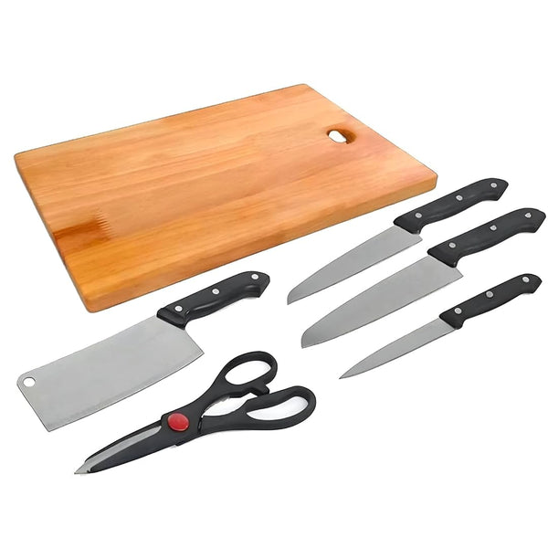 Kitchen Knife Set With Chopping Board