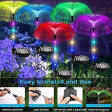 Solar Jellyfish Light, Solar Garden Light Outdoor Jellyfish Shape Solar Yard Lights Decorative (4 piece)
