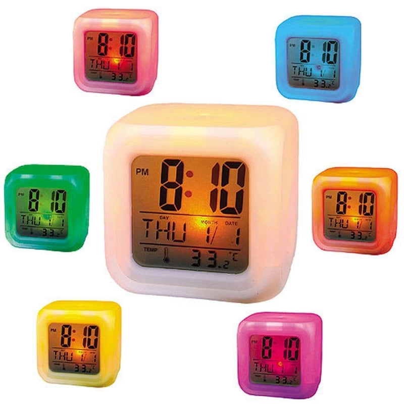 Digital Alarm  - Automatic 7 colour changing clock