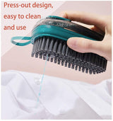 Washbasin Plastic Cleaning Brush with Liquid Soap Dispenser