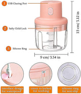 Electric Mini Garlic Chopper with USB charging