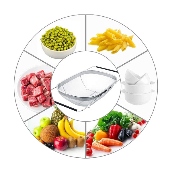 ADJUSTABLE STEEL SINK DRAIN BASKET