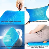 Egg Seater Gel Cushion, Seat Flex Pillow, Gel Silicon Seat Cushion Pad for Car