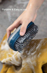 Washbasin Plastic Cleaning Brush with Liquid Soap Dispenser
