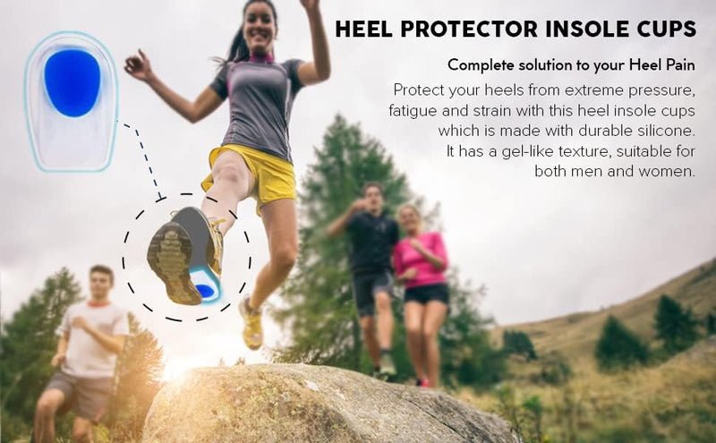 Silicone Gel Blue Heel Cup Pad