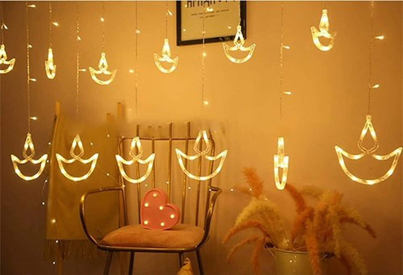 Diya Series Light Indoor Window String Lights Decoration for Wedding, Diwali, New Year and Home( 1 piece)