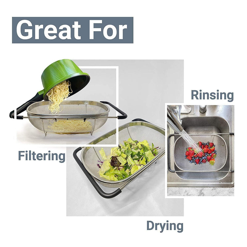 ADJUSTABLE STEEL SINK DRAIN BASKET