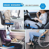 Egg Seater Gel Cushion, Seat Flex Pillow, Gel Silicon Seat Cushion Pad for Car