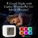 Digital Alarm  - Automatic 7 colour changing clock