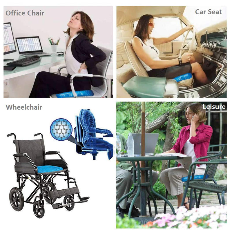 Egg Seater Gel Cushion, Seat Flex Pillow, Gel Silicon Seat Cushion Pad for Car