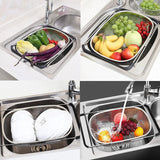 ADJUSTABLE STEEL SINK DRAIN BASKET
