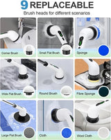 9 in 1 Electric Spin Scrubber
