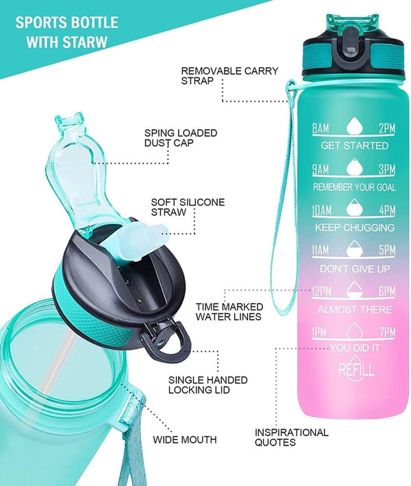 Motivational Water Bottle 1 Litre