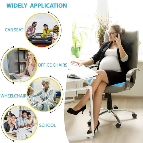 Egg Seater Gel Cushion, Seat Flex Pillow, Gel Silicon Seat Cushion Pad for Car