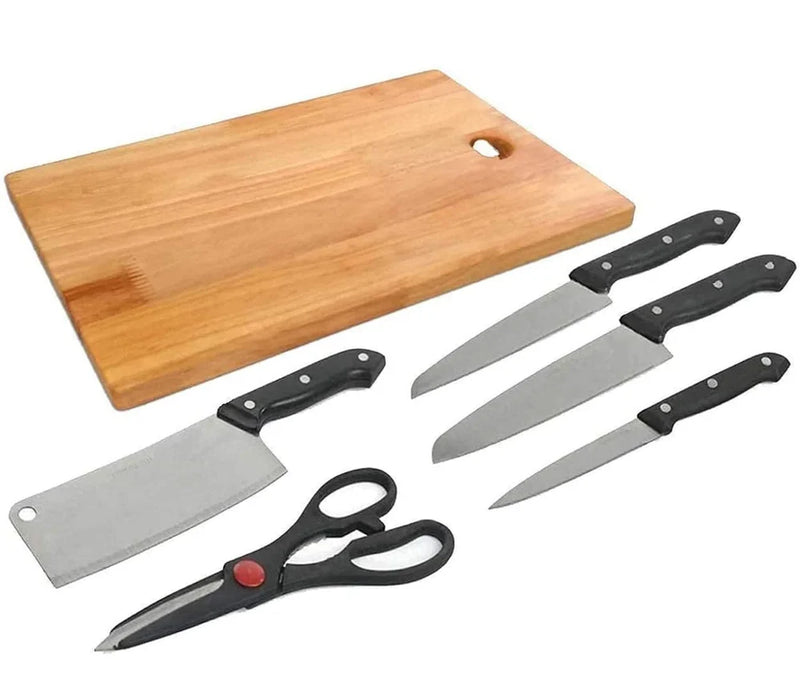 Kitchen Knife Set With Chopping Board