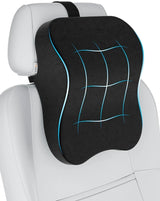 Leather car head rest pillow