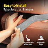 Leather car head rest pillow