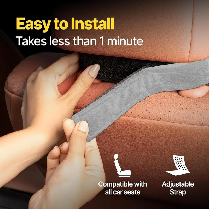 Leather car head rest pillow