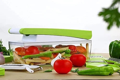 12 In 1 Nicer Dicer Unbreakable Food Grade Body, Easy Push to Clean Button Slicer Dicer, Chopper