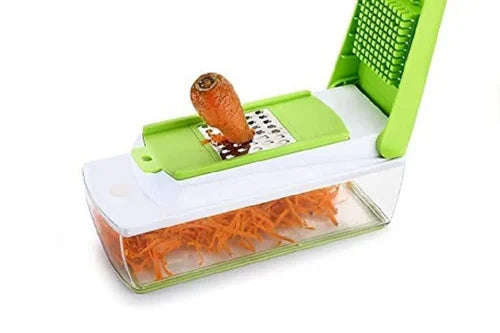 12 In 1 Nicer Dicer Unbreakable Food Grade Body, Easy Push to Clean Button Slicer Dicer, Chopper