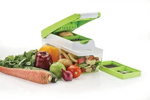 12 In 1 Nicer Dicer Unbreakable Food Grade Body, Easy Push to Clean Button Slicer Dicer, Chopper