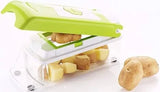 12 In 1 Nicer Dicer Unbreakable Food Grade Body, Easy Push to Clean Button Slicer Dicer, Chopper
