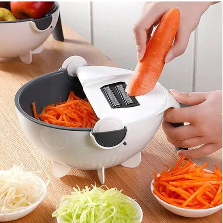 Premium 9 In 1 Wet Basket Vegetable Cutter Chopper