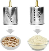 Vegetable Cutter Tabletop Grater Functional Drum Rotary Vegetable Cutter Shredder Grater & Slicer