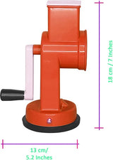 Vegetable Cutter Tabletop Grater Functional Drum Rotary Vegetable Cutter Shredder Grater & Slicer