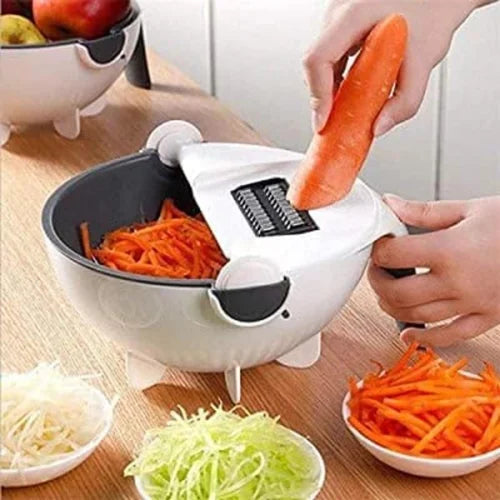 Premium 9 In 1 Wet Basket Vegetable Cutter Chopper